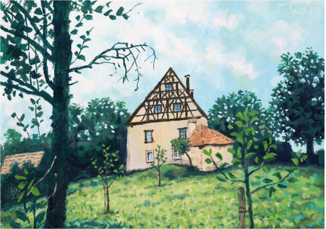 Kurt Neubauer Kunst&Genuss Gouache auf Bütten