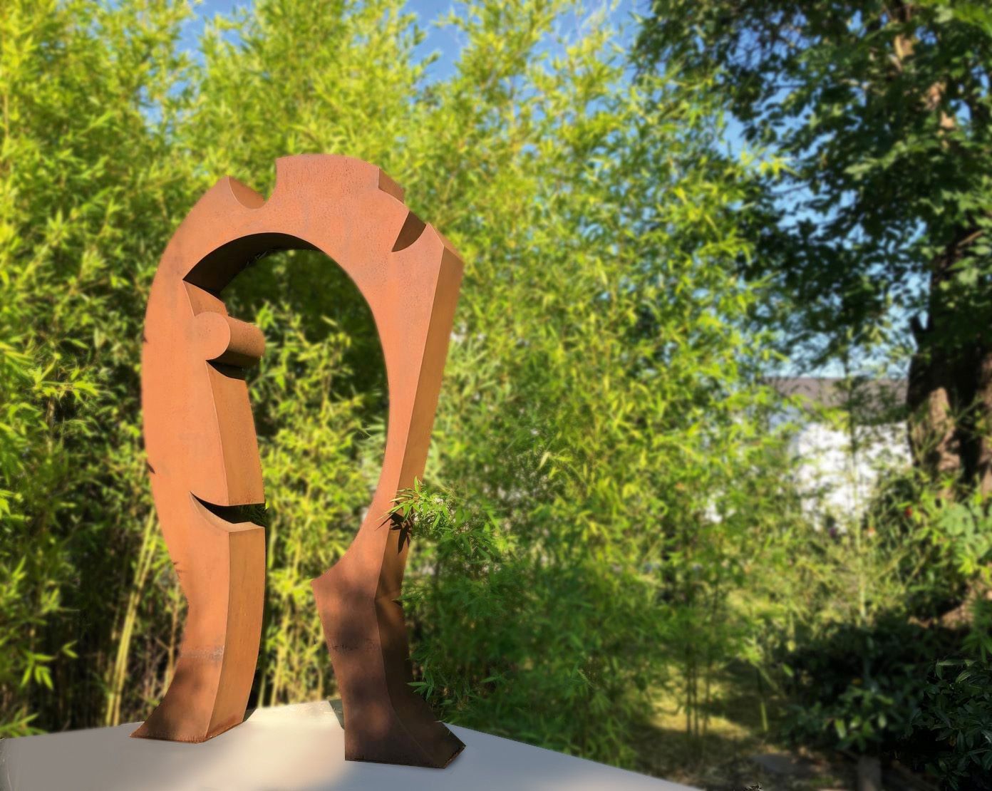 Guido Häfner Skulptur Corten Stahl Kunst Genuss 2024